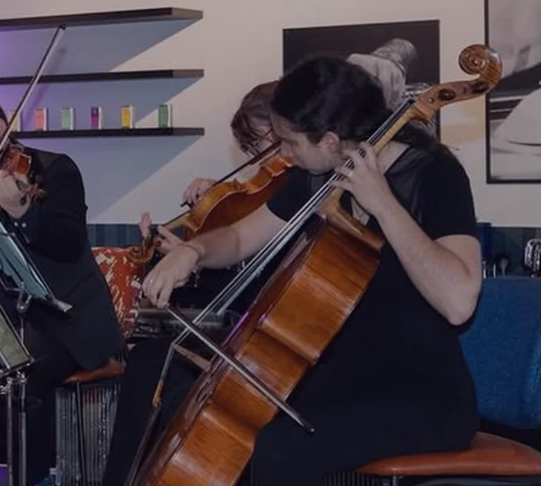 Musiciennes et musiciens sur scène pendant La Symphonie des Bulles